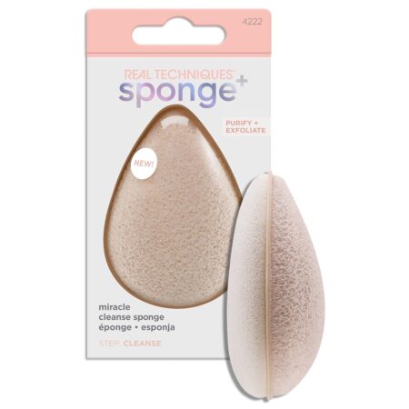 Real Techniques Miracle Cleansing Sponge, Sponge , Skincare Facial Cleansing
